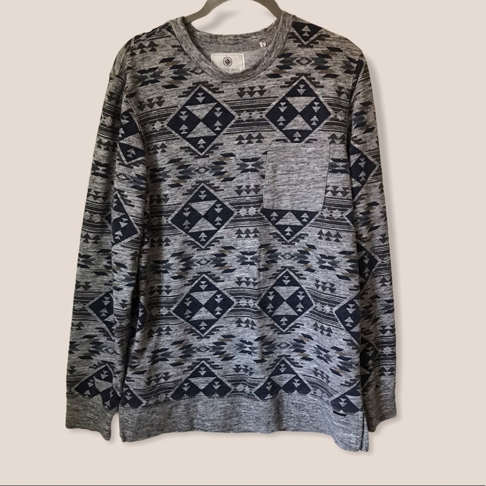 On the Byas Aztec Print Sweatshirt